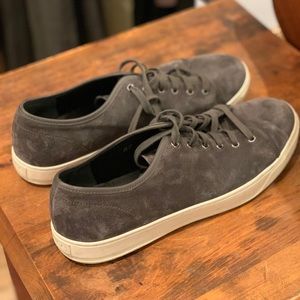 Size 10.5 Vince Grey Suede Sneakers